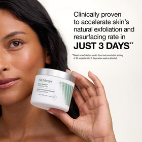 StriVectin exfoliating pads with a fresh towel