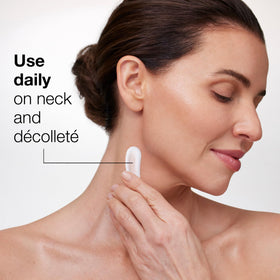 StriVectin TL Advanced Tightening Neck & Chest Lotion SPF 35 in a bathroom setting