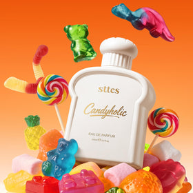 Sttes Candyholic Eau de Parfum elegant white bottle