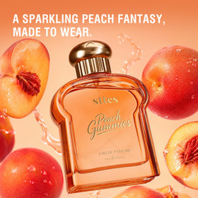 Sttes Peach Gummies Eau de Parfum 100ml back view with ingredient details