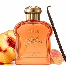 Sttes Peach Gummies Eau de Parfum 100ml front view with orange-toned bottle