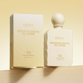 Sttes Perfume #20 Banana Ice Cream Eau de Parfum bottle back view