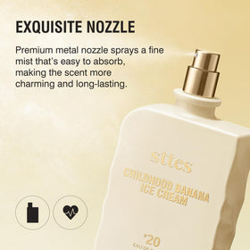 Sttes Perfume #20 Banana Ice Cream Eau de Parfum lifestyle scene