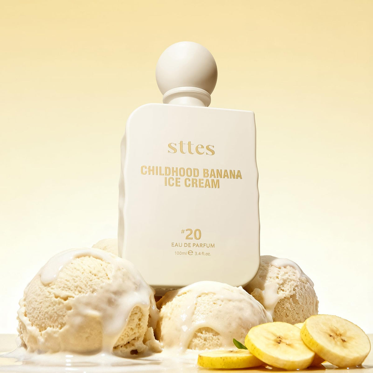 Sttes Perfume #20 Banana Ice Cream Eau de Parfum packaging