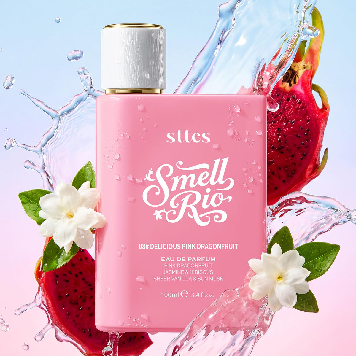 Sttes Smell Rio 08 Eau de Parfum bottle with tropical fruits