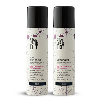 STYLE EDIT Root Touch Up Spray Black 2 oz front view