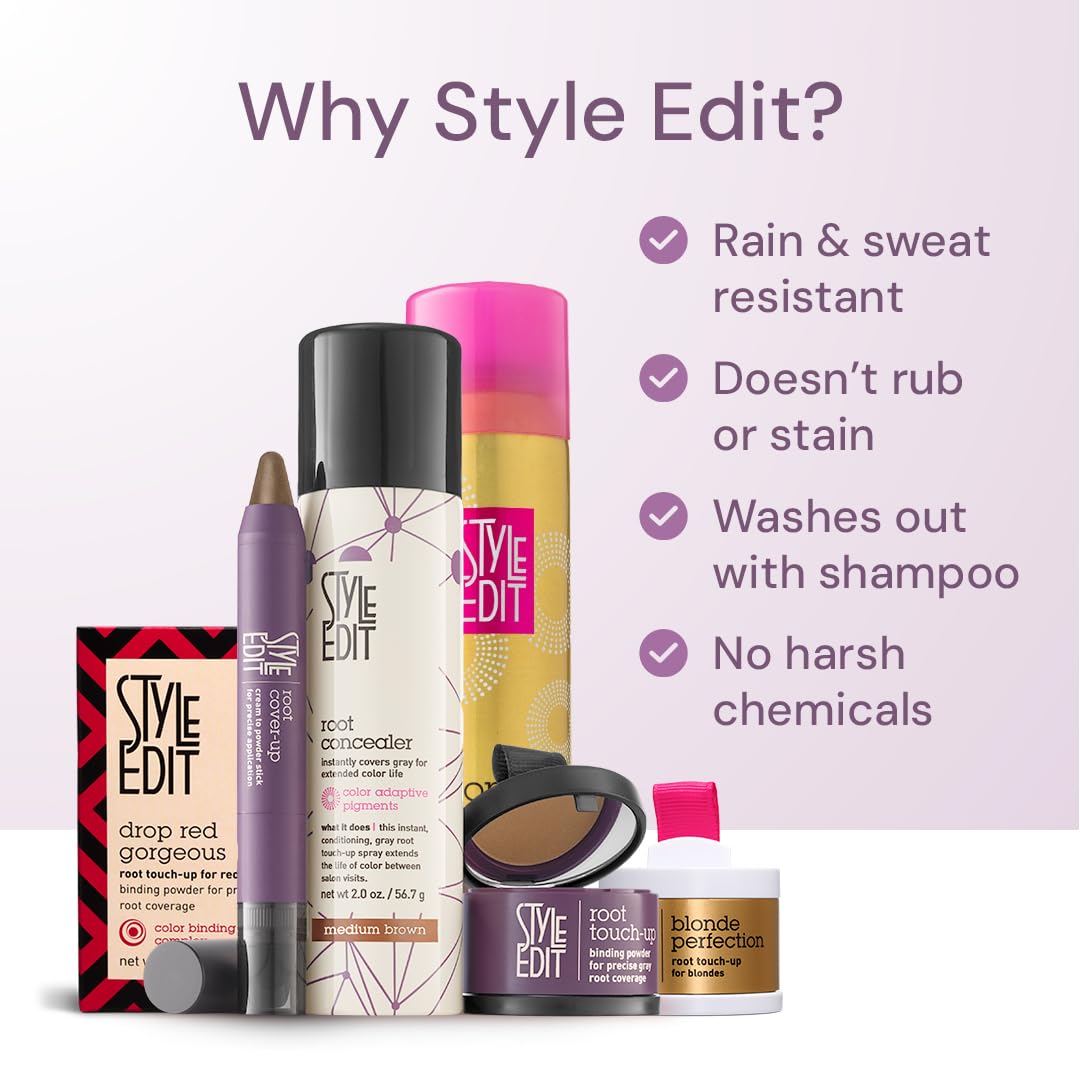 STYLE EDIT Root Touch Up Spray Dark Blonde side view
