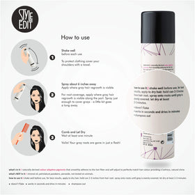 STYLE EDIT Root Touch Up Spray Dark Brown 2 oz back view