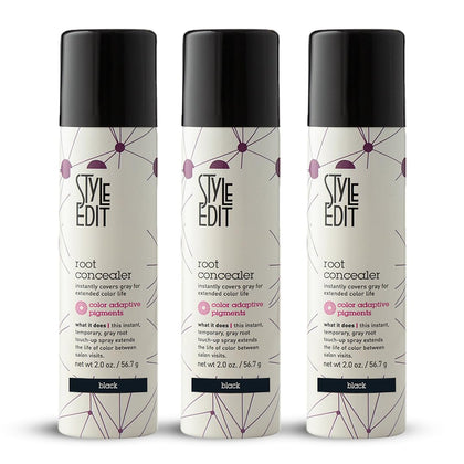 STYLE EDIT Root Touch Up Spray in Black, 2 oz front view