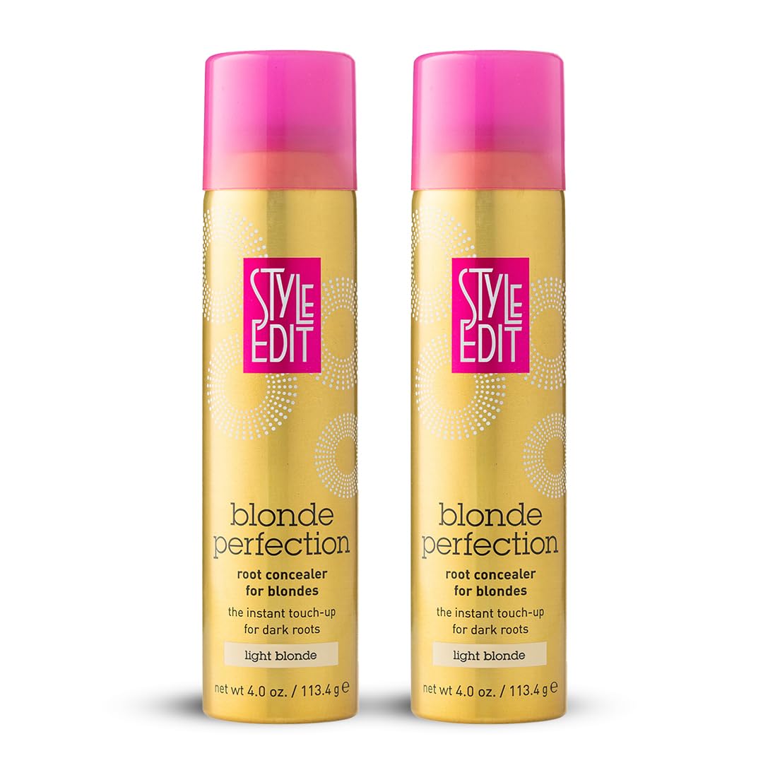 STYLE EDIT Root Touch Up Spray Light Blonde 4 oz front view