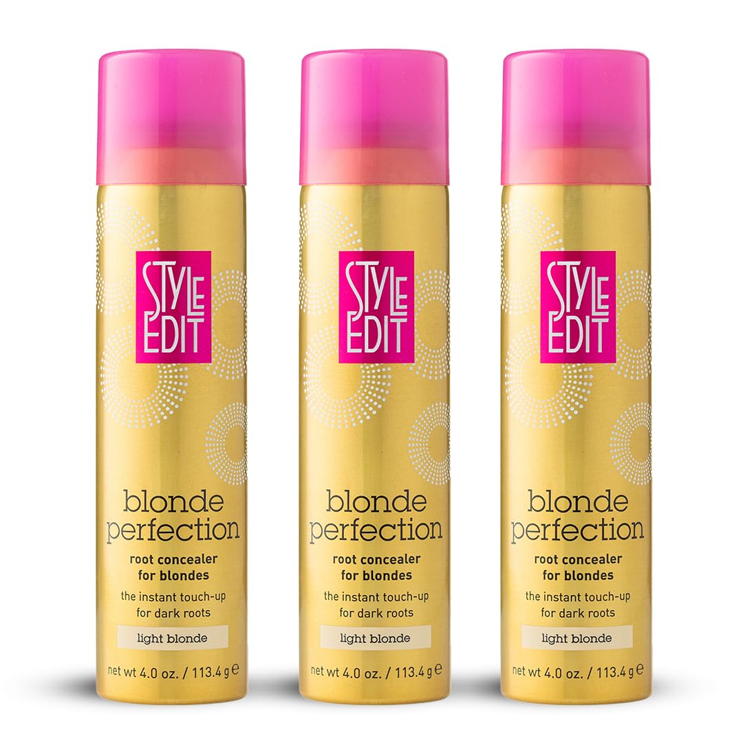 STYLE EDIT Root Touch Up Spray Light Blonde 4 oz front view