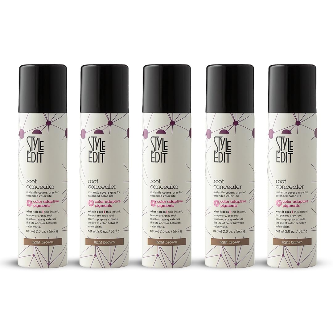 STYLE EDIT Root Touch Up Spray Light Brown 2 oz front view