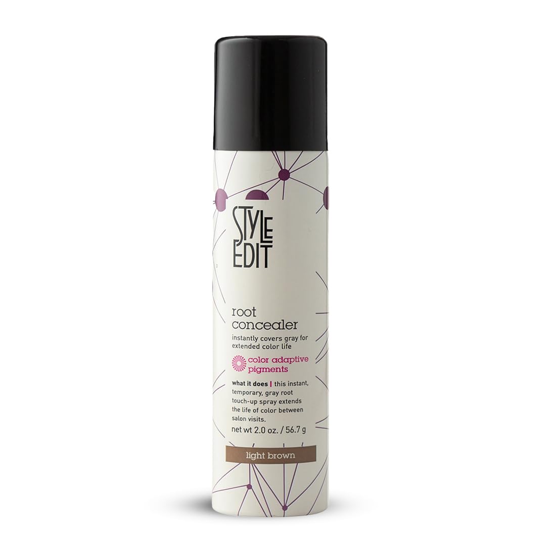 STYLE EDIT Root Touch Up Spray Light Brown 2 oz front view