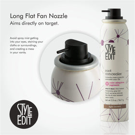 STYLE EDIT Root Touch Up Spray Light Brown 2 oz with nozzle