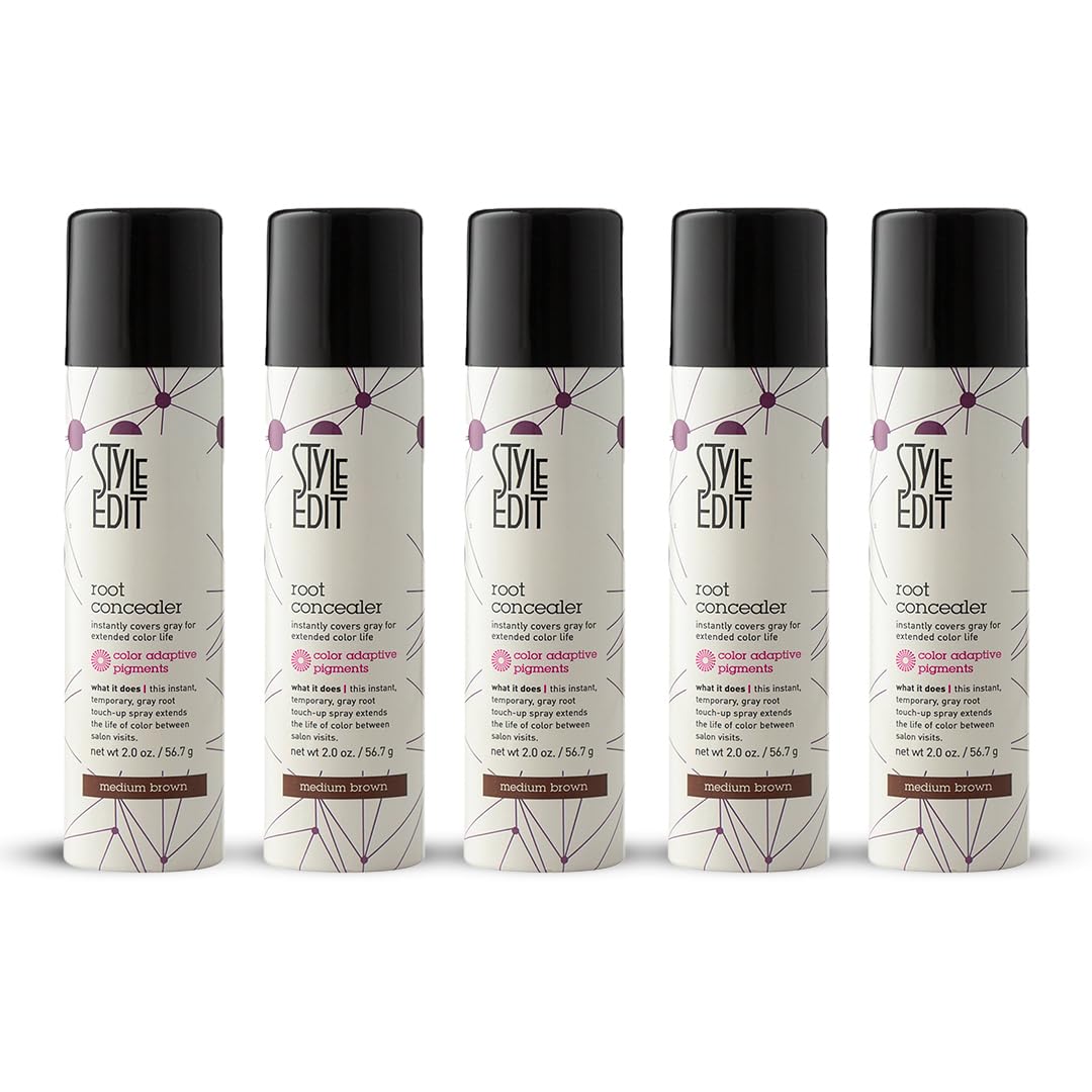STYLE EDIT Root Touch Up Spray Medium Brown 2 oz front view