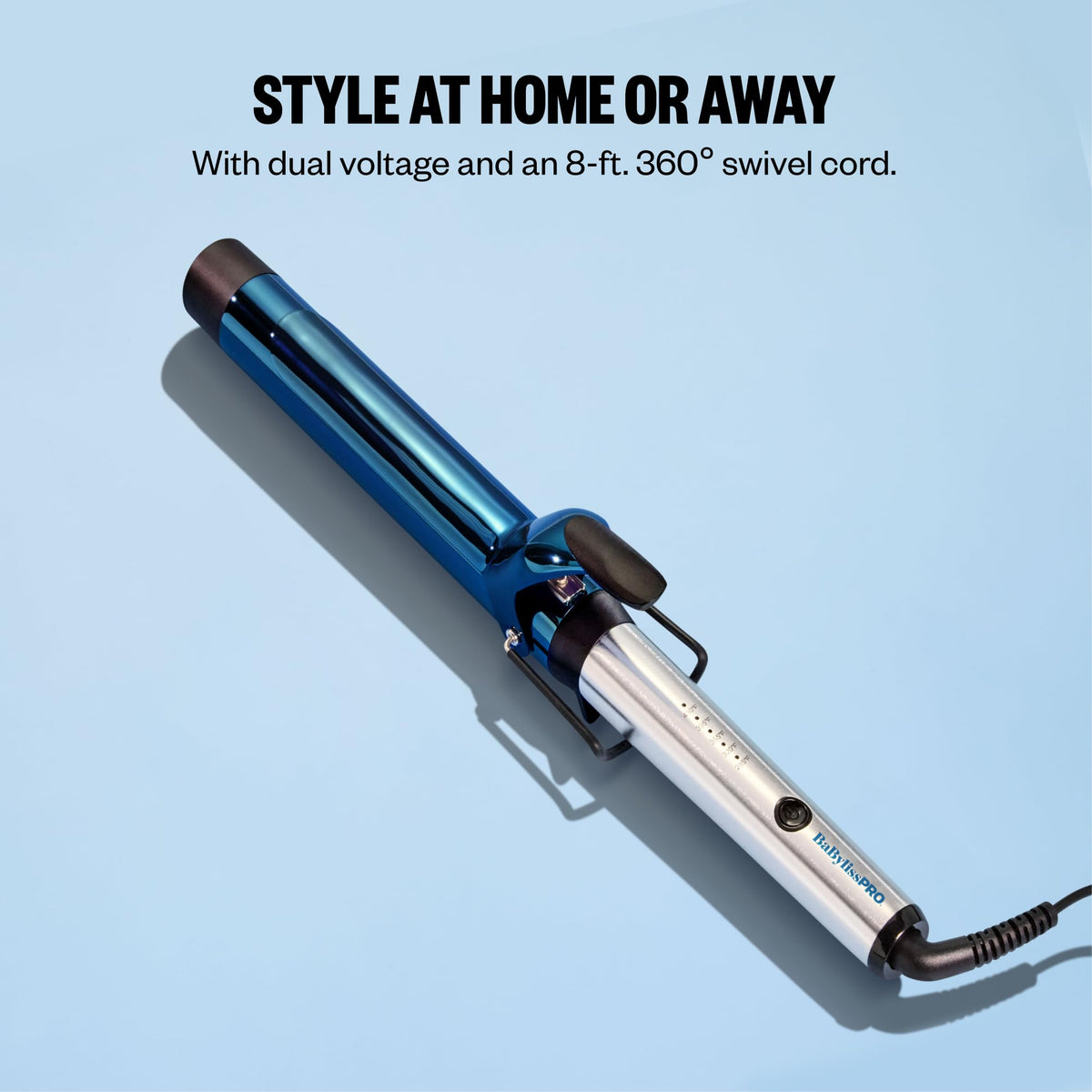 Styled hair using BaBylissPRO curling iron showcasing loose waves