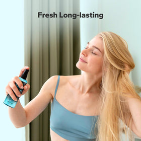StyleShark Sea Salt Spray lifestyle scene with beach background