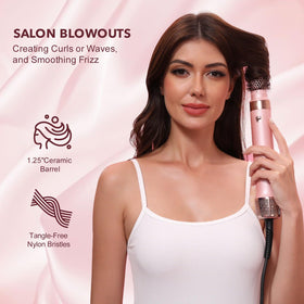 StyleVibe 8-in-1 Air Styler in use creating curls