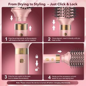 StyleVibe 8-in-1 Air Styler showing ergonomic design