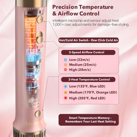 StyleVibe 8-in-1 Air Styler with magnetic concentrator nozzle