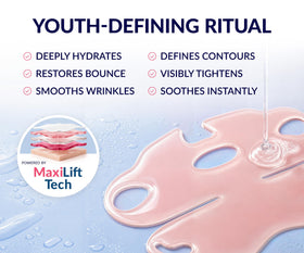 Stylia MaxiLift V-Line Lifting Mask in use during skincare routine