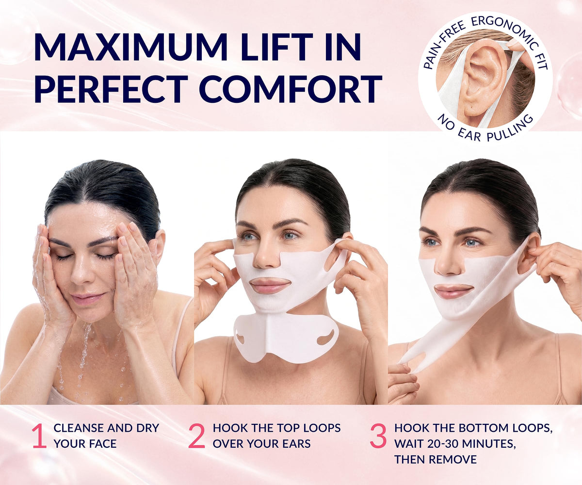 Stylia MaxiLift V-Line Lifting Mask on model's face