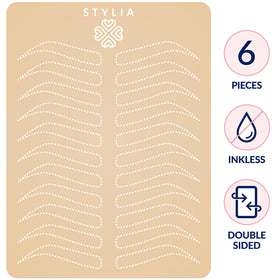 Stylia Microblading Practice Fake Skin showing dotted lines