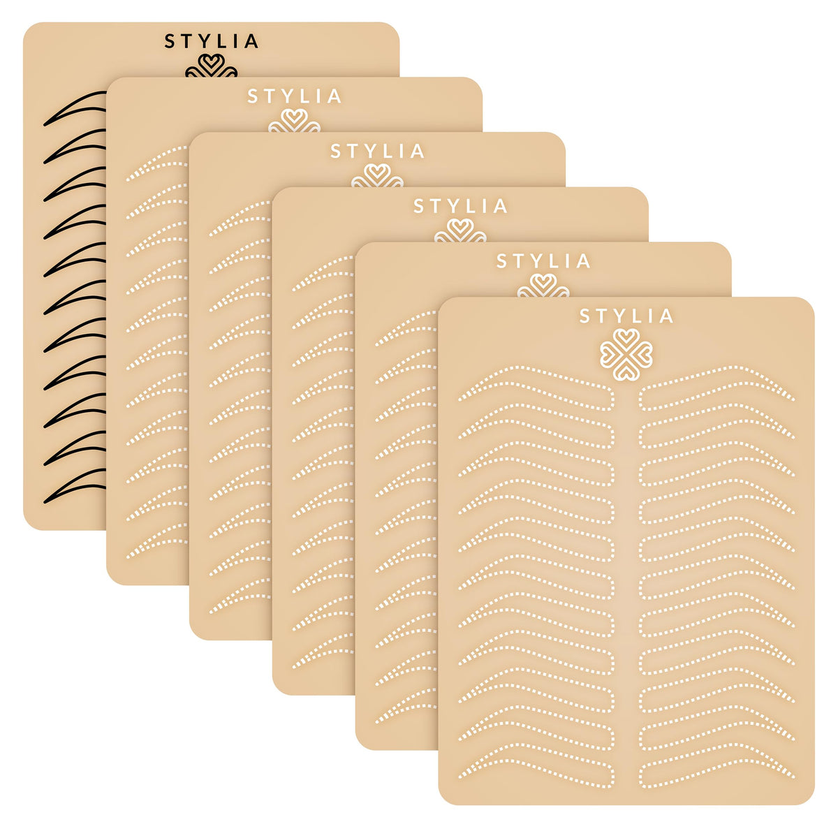 Stylia Microblading Practice Fake Skin Silicone Sheet front view