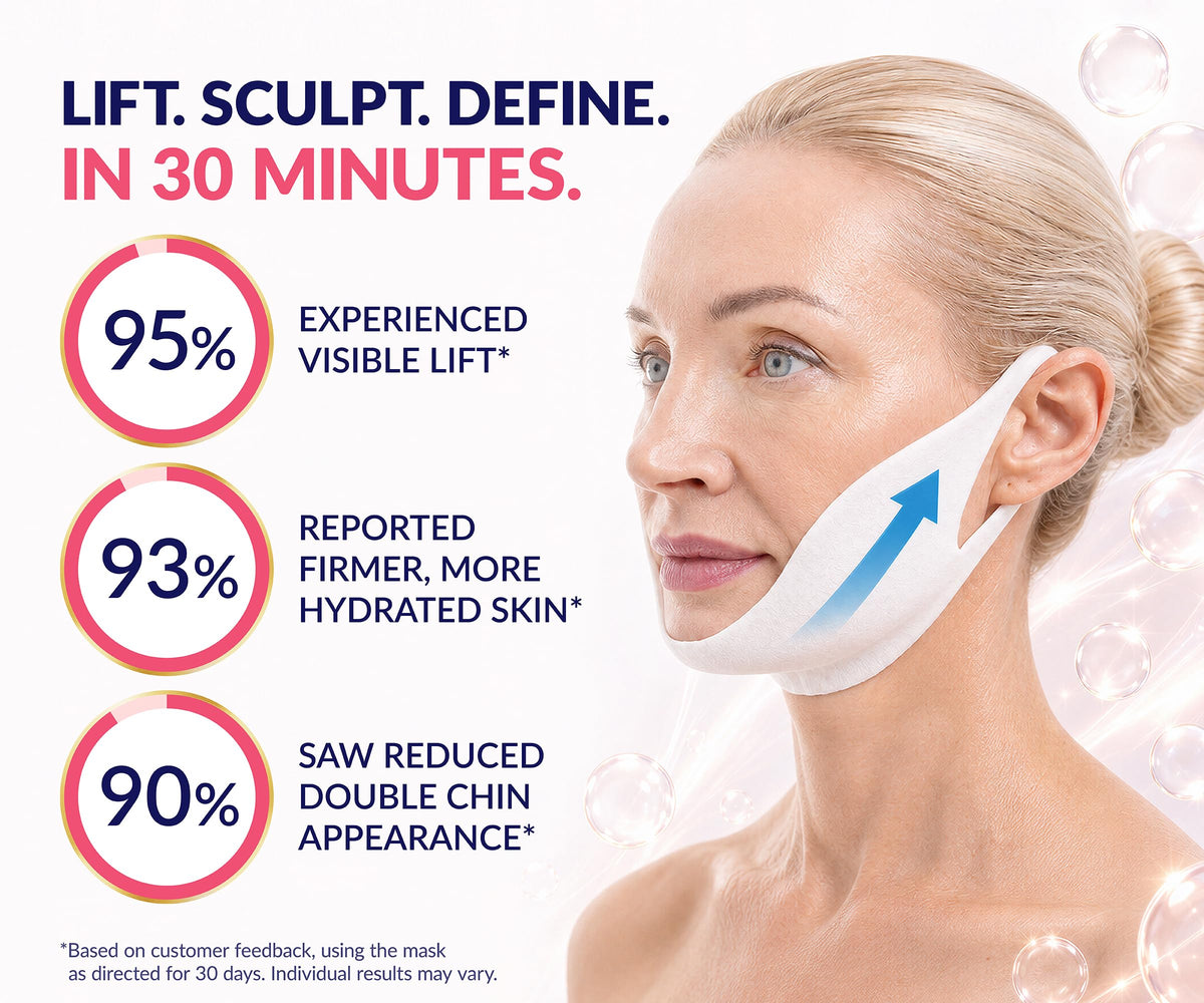 Stylia V Line Lifting Collagen Face Mask showing texture