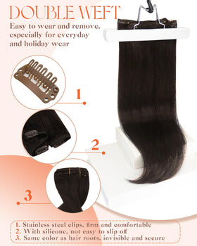 Styling options for Sunny Hair Clip-in Extensions
