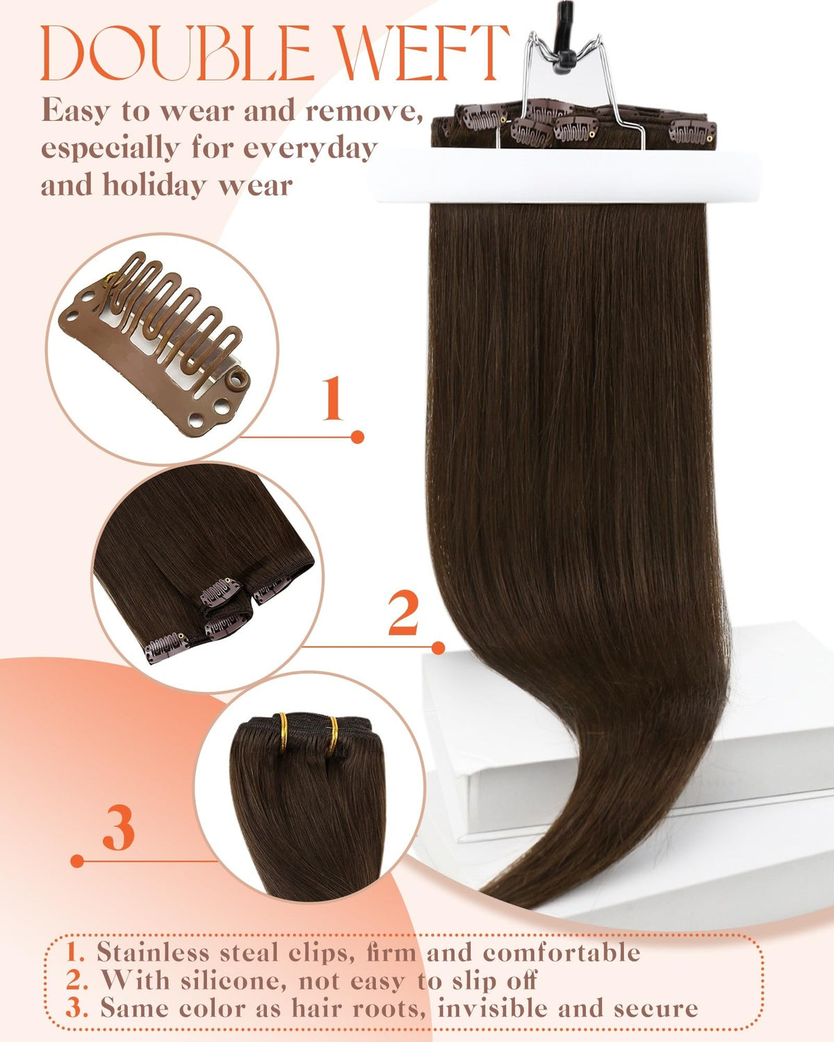 Styling options with Sunny Hair Clip-in Extensions