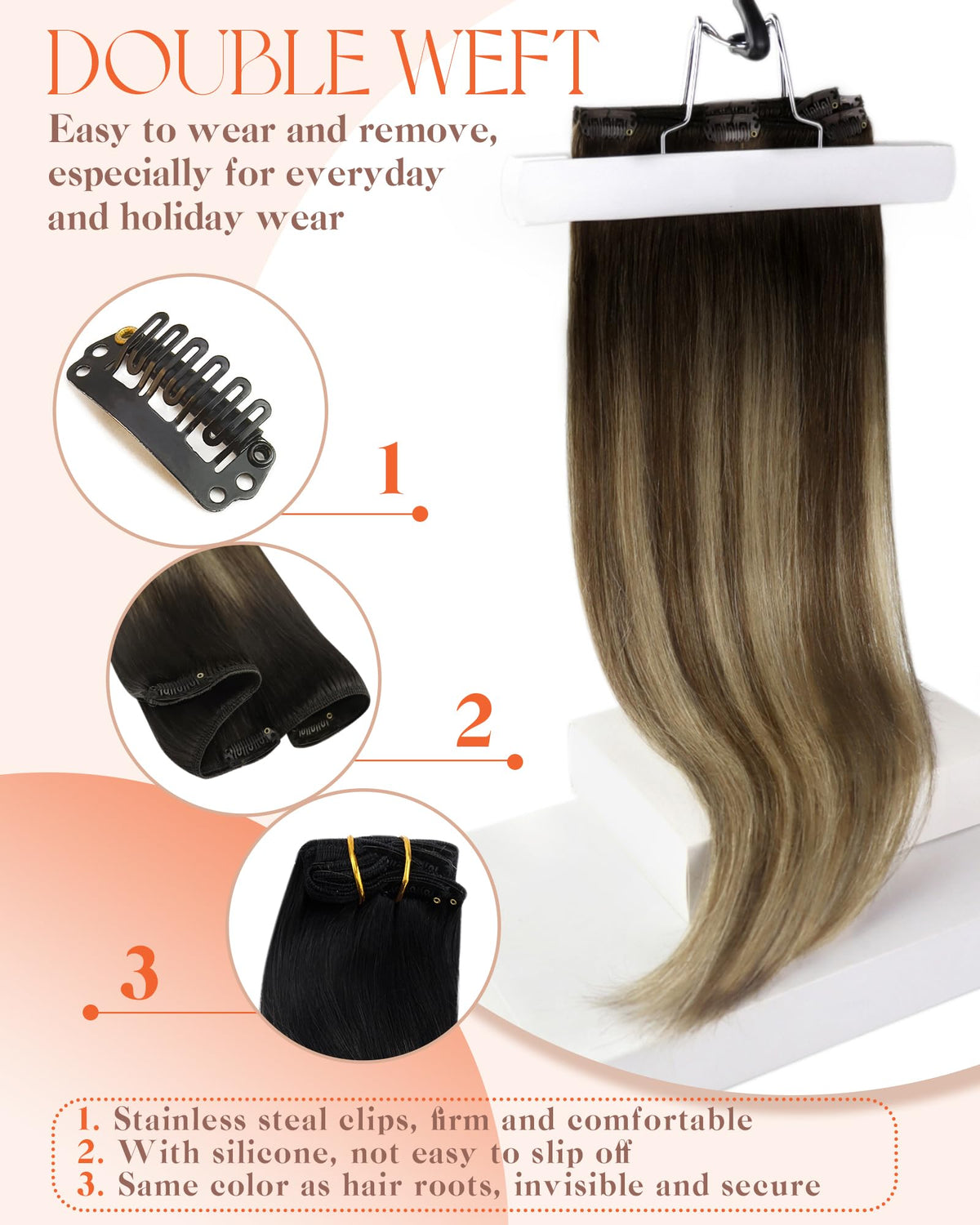Styling options with Sunny Hair Clip-in Extensions