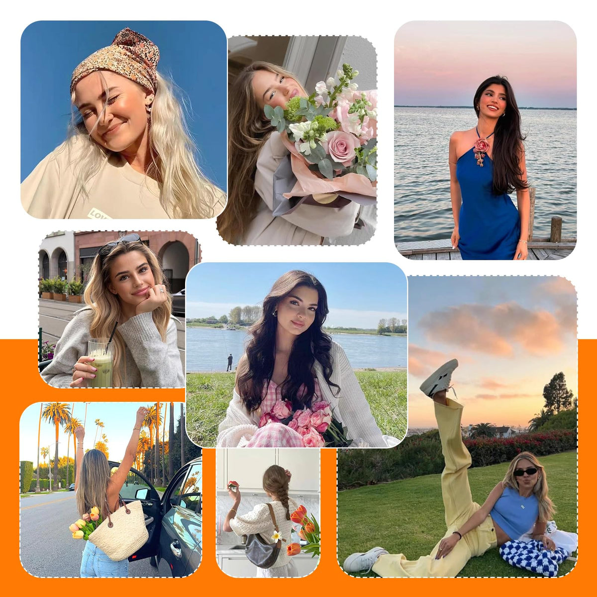Styling options with Sunny Hair Flat Tip extensions