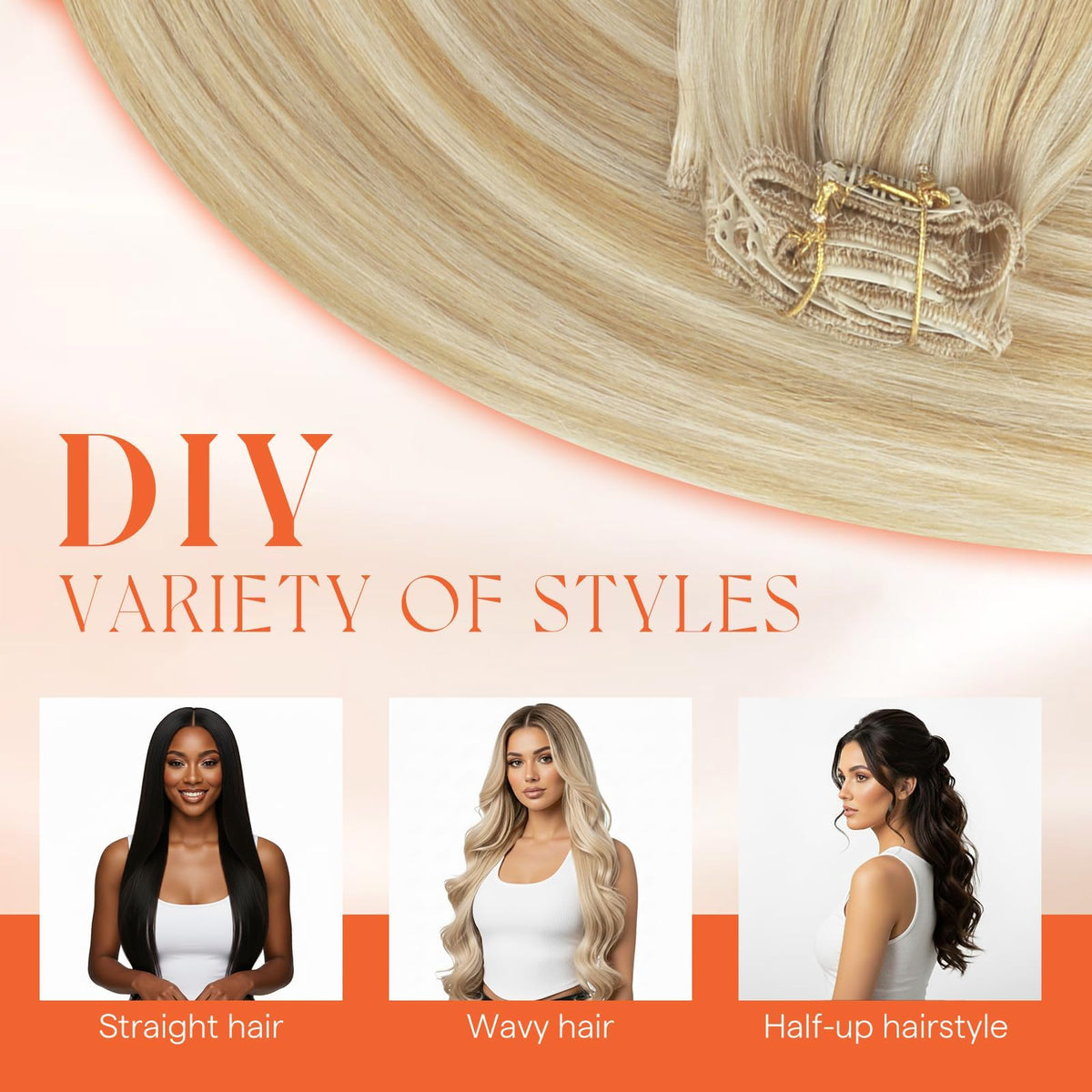 Styling tools compatible with Sunny Hair extensions