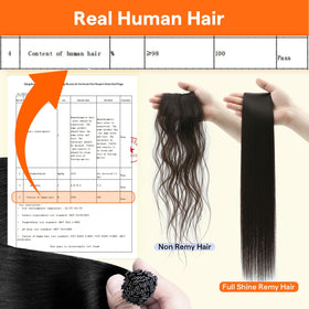 Styling tools next to Full Shine Mini Flat Tip Hair Extensions