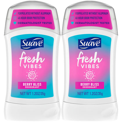 Suave Aluminum-Free Deodorant for Kids & Teens 2-Pack front view