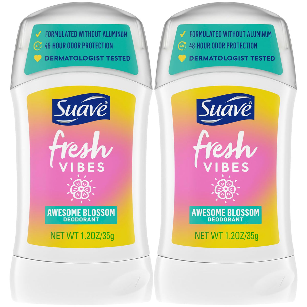 Suave Fresh Vibes Deodorant for Kids and Teens front view