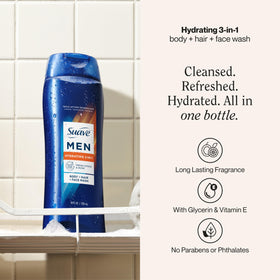 Suave Hydrating 3-in-1 Body, Hair & Face Wash back view