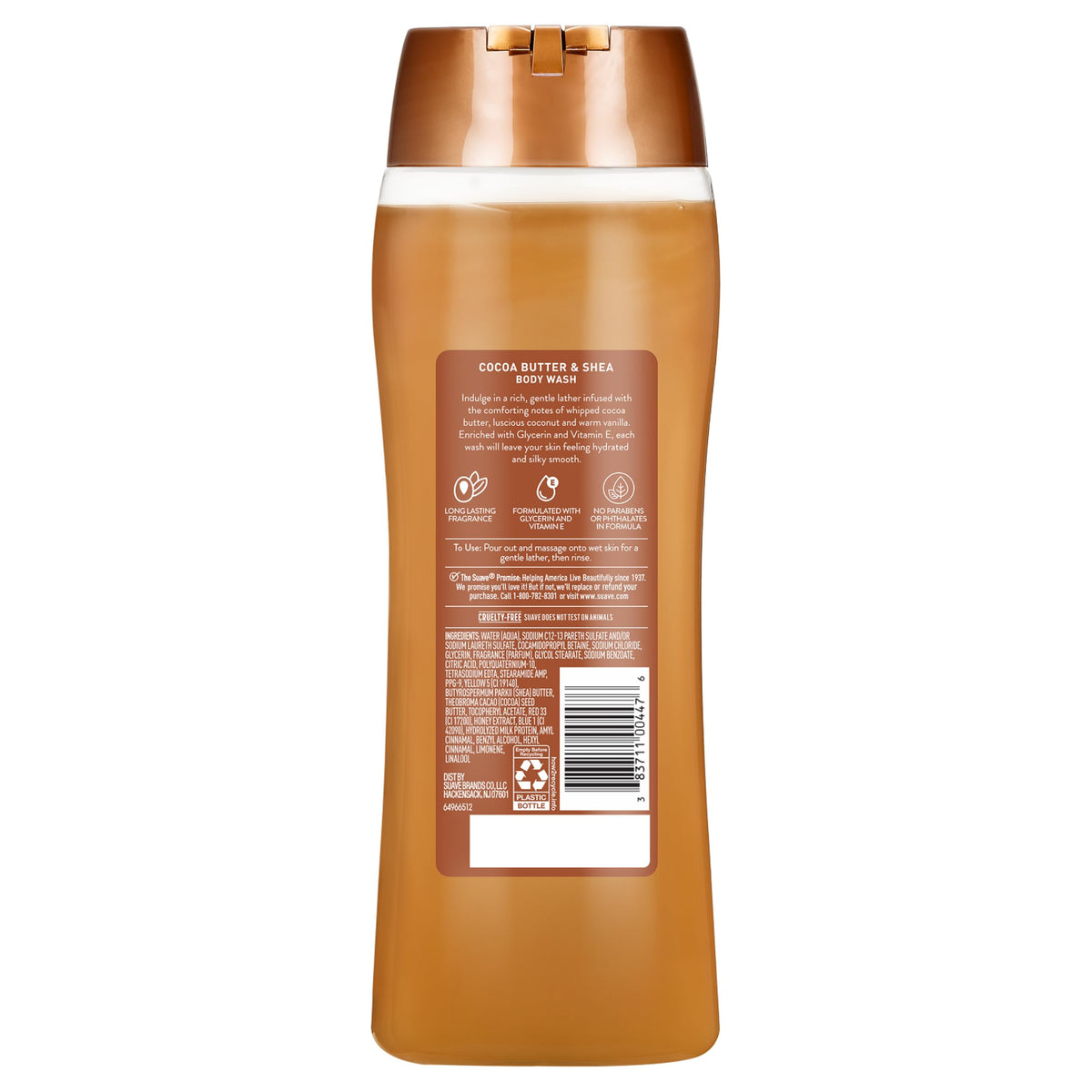 Suave Moisturizing Body Wash Cocoa Butter and Shea packaging