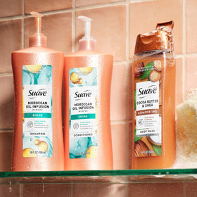 Suave Moroccan Infusion Shampoo luxurious fragrance description