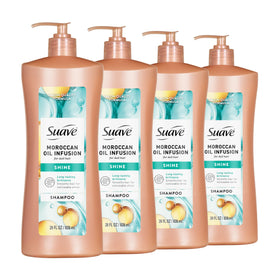 Suave Professionals Moroccan Infusion Shine Shampoo 28 Oz front view