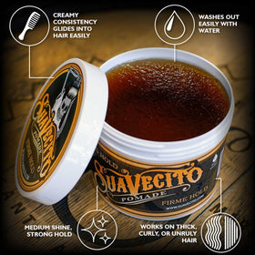 Suavecito Pomade application on damp hair