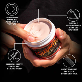 Suavecito Pomade Firme Clay 4 oz back view