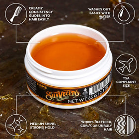 Suavecito Pomade Firme Hold 2.3 oz travel size back view