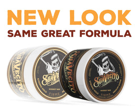Suavecito Pomade Firme Hold 4 oz with styling tools