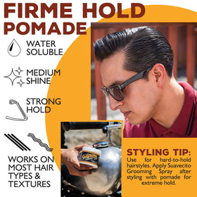 Suavecito Pomade Firme Hold packaging side view