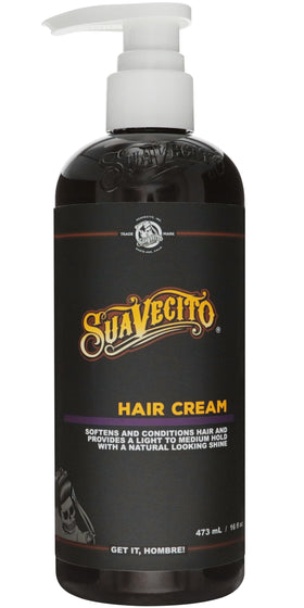 Suavecito Pomade Hair Cream 16 oz pump bottle front view