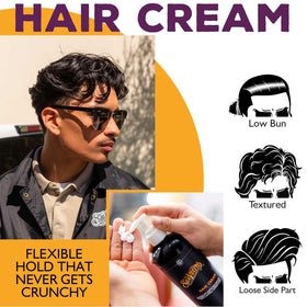 Suavecito Pomade Hair Cream application on hair