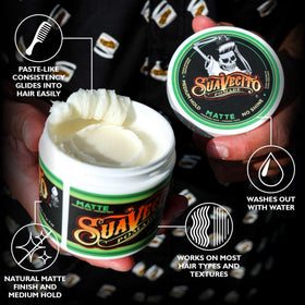 Suavecito Pomade Matte texture close-up