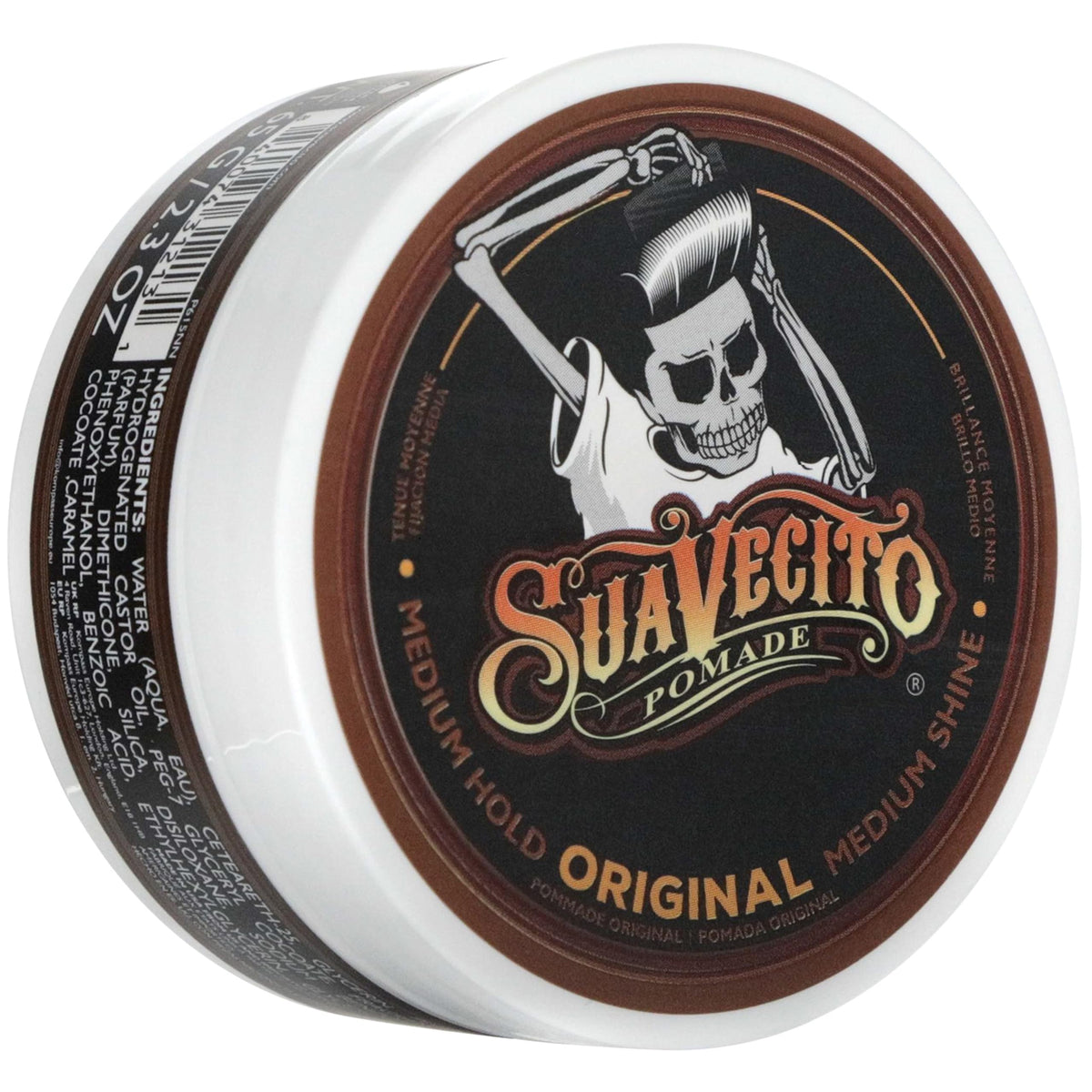 Suavecito Pomade Original Hold 2.3 oz travel size container front view
